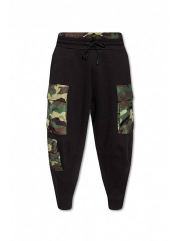 camouflage detail jersey baggy pants - DOLCE&GABBANA - BALAAN 1