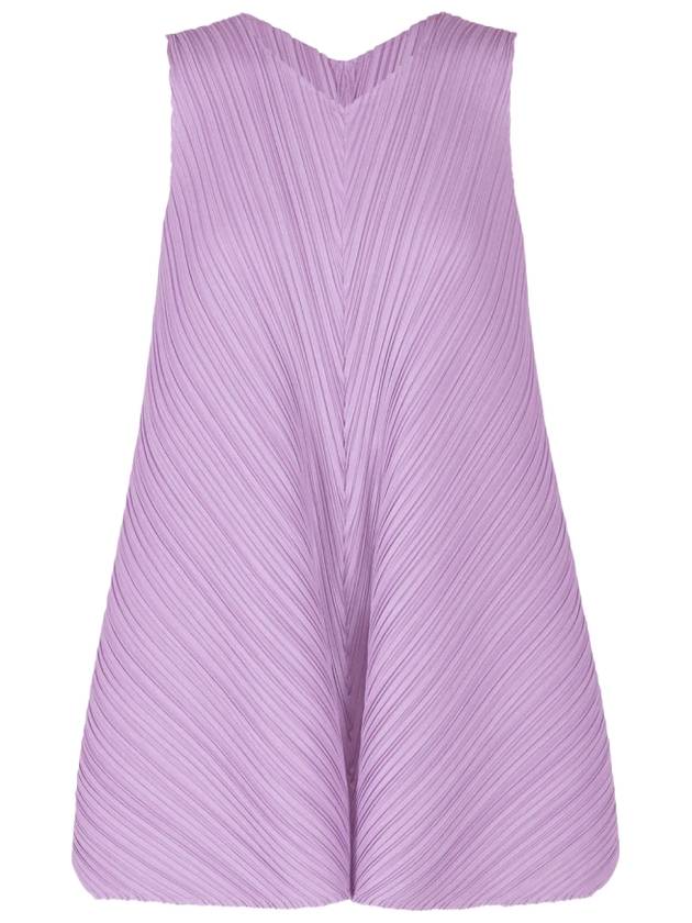 Mellow Pleats Tunic Sleeveless Purple - ISSEY MIYAKE - BALAAN 2