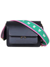 Trunk Logo Strap Medium Shoulder Bag Black - MARNI - BALAAN 3