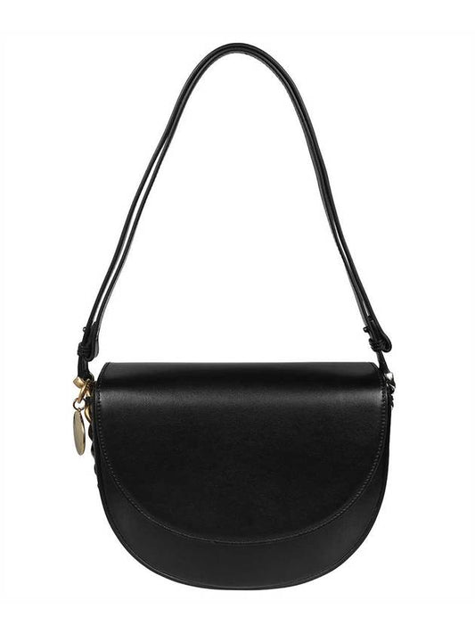 Framy Medium Shoulder Bag Black - STELLA MCCARTNEY - BALAAN.