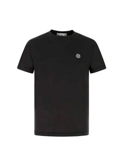 Wappen Logo Patch Short Sleeve T-Shirt Black - STONE ISLAND - BALAAN 2