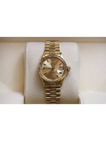 Datejust 26 Gold Champagne Women s Watch 6517 - ROLEX - BALAAN 1