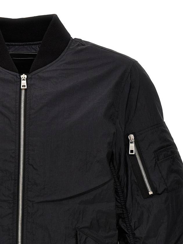 Men s Nylon Bomber Jacket Black - GIORGIO BRATO - BALAAN 4