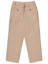 Others Men's Linen Cargo Pants Beige - IOEDLE - BALAAN 4