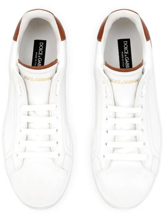 Dolce & Gabbana Portofino Leather Sneaker - DOLCE&GABBANA - BALAAN 4