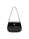 Cleo Brushed Flap Shoulder Bag Black - PRADA - BALAAN 2