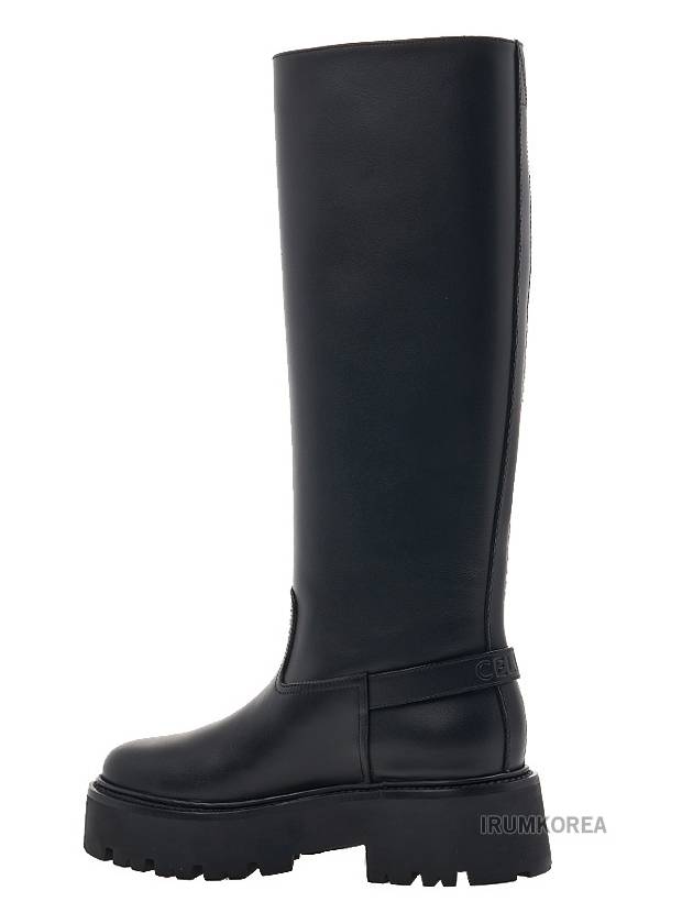 Bulky Calfskin High Long Boots Black - CELINE - BALAAN 4