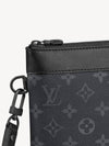 Pochette To Go Monogram Eclipse Clutch Bag Black - LOUIS VUITTON - BALAAN 7