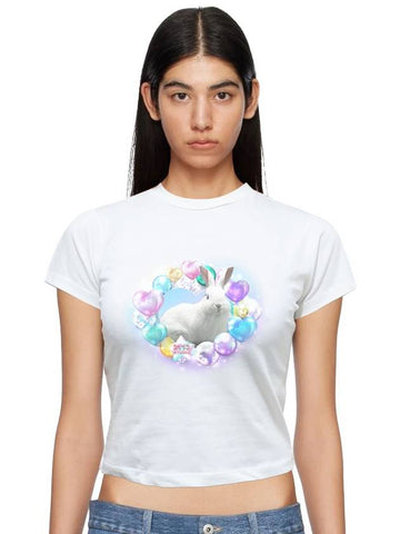 WoMen's Crop T-Shirts White - 2113 STUDIO - BALAAN 1