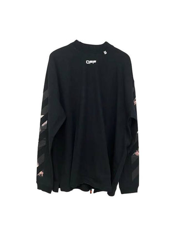 Caravaggio Arrow Mockneck Sweatshirt Black - OFF WHITE - BALAAN 1