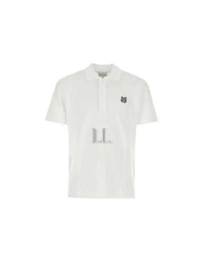 Piquet Polo Shirt White - MAISON KITSUNE - BALAAN 2