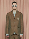 Symbol Check Jacket Brown Green - UNALLOYED - BALAAN 2