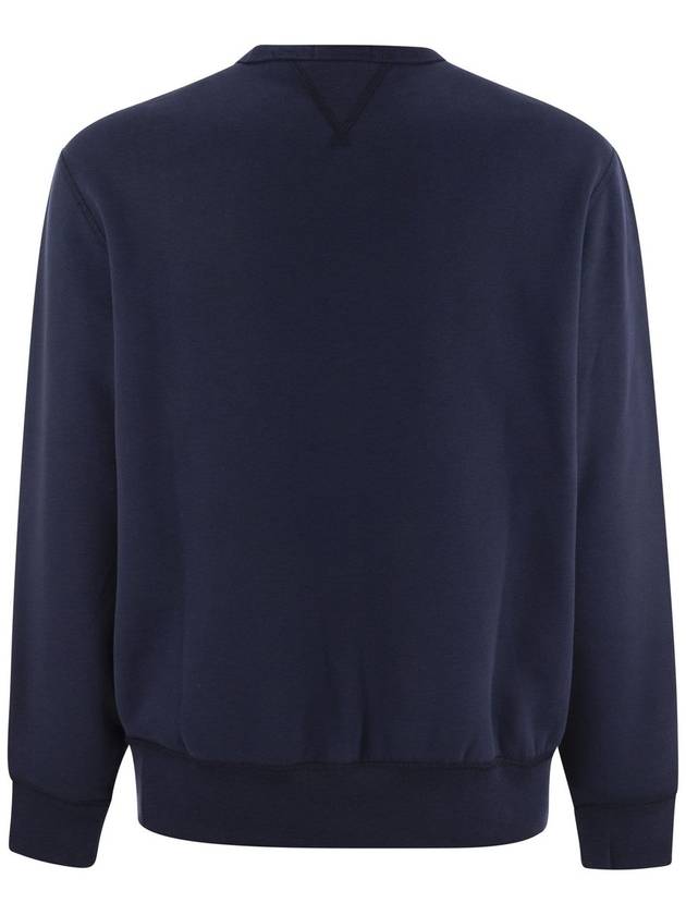 Embroidered Logo Pony Crew Neck Sweatshirt Navy - POLO RALPH LAUREN - BALAAN 3