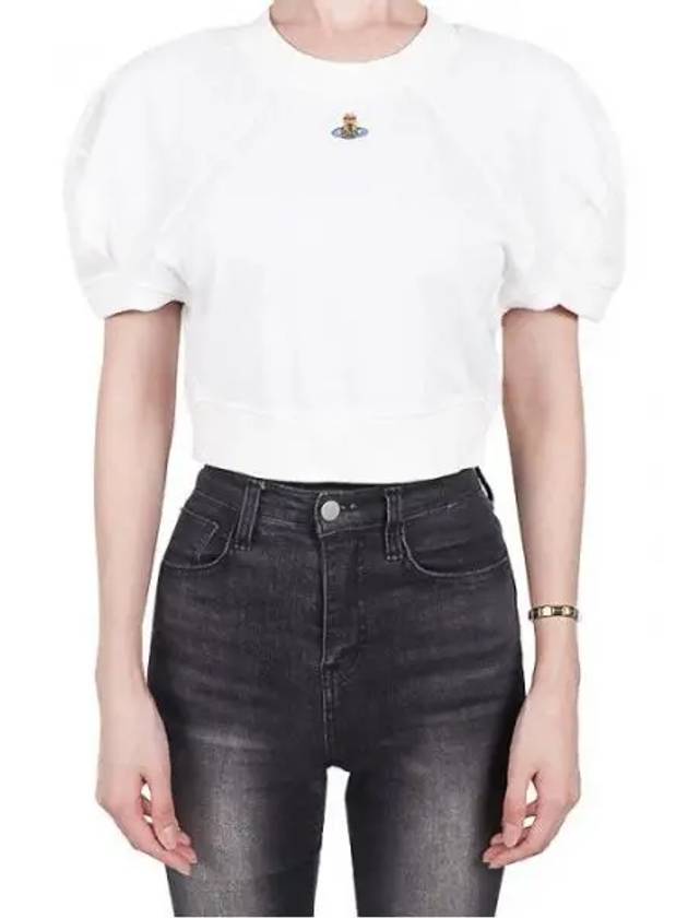 ORB Football Crop Short Sleeve T-Shirt White - VIVIENNE WESTWOOD - BALAAN 2