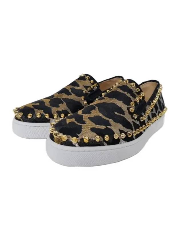 Women's Leopard Pickboat Slips-On - CHRISTIAN LOUBOUTIN - BALAAN 3