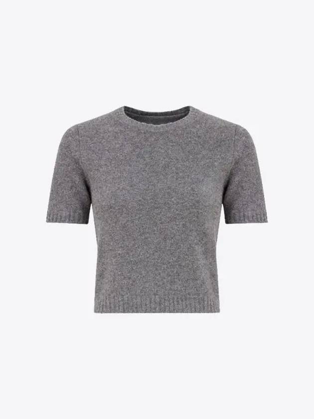 Washed Lambswool Crewneck Knit Top Grey - MAISON MARGIELA - BALAAN 2