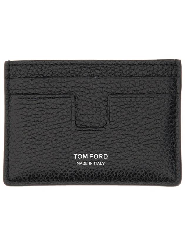 logo print leather card holder Y0232LCL158S - TOM FORD - BALAAN 4