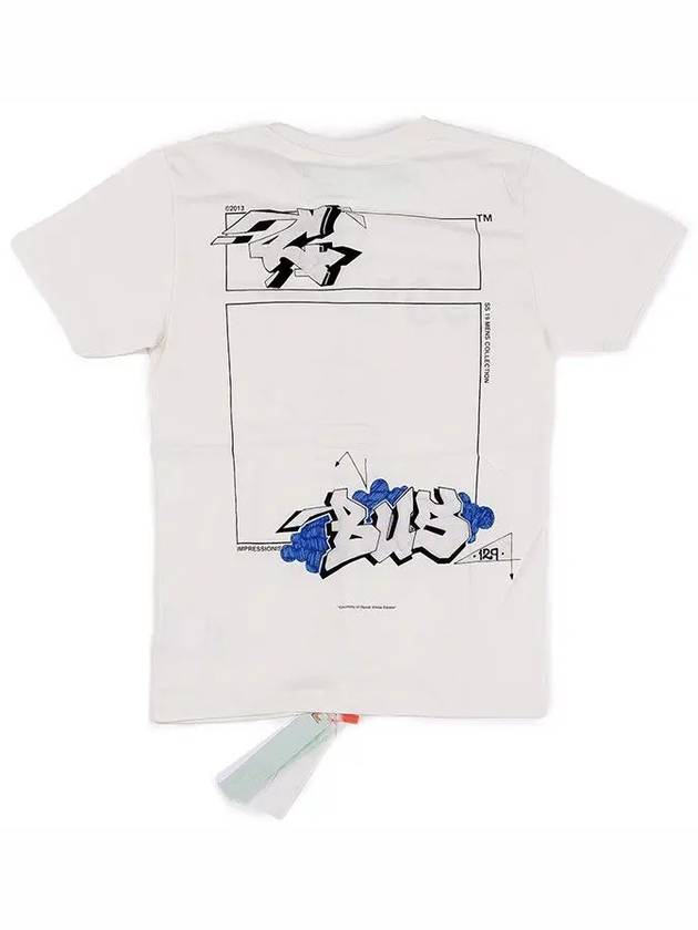 Men's Dondibus Printing Short Sleeve T-Shirt - OFF WHITE - BALAAN 7