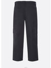 Men's Logo Cargo Straight Pants Black - VALENTINO - BALAAN 3