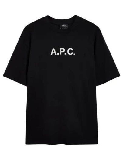 Mae Pique Mesh Short Sleeve T-Shirt Black - A.P.C. - BALAAN 2