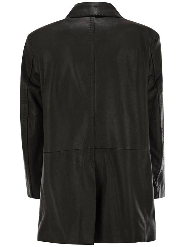 ARDEA - Nappa leather oversized blazer coat - MAX MARA - BALAAN 2