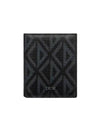 CD Diamond Canvas Half Wallet Black - DIOR - BALAAN 1