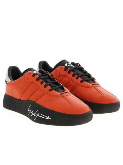 Tangutsu Logo Leather Low Top Sneakers Orange - Y-3 - BALAAN 2