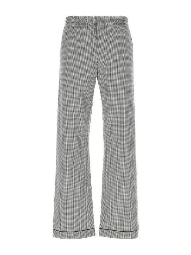 Embroidered Poplin Wide Pants Gray - PRADA - BALAAN 1