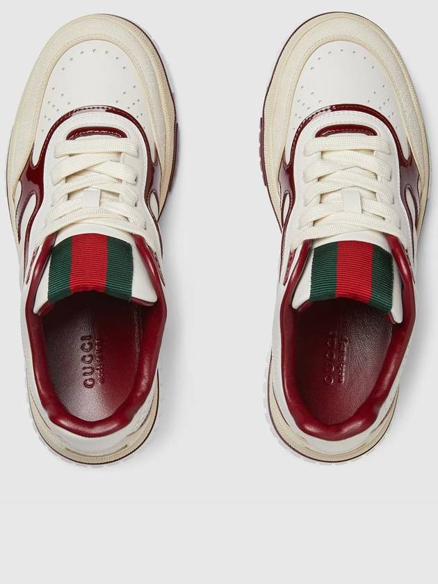 Women's Reweb Low Top Sneakers White - GUCCI - BALAAN 5