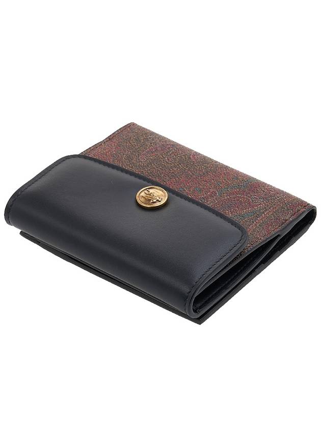 Paisley Print Card Wallet Brown Black - ETRO - BALAAN 5