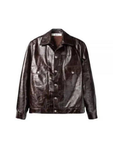 LORENZO JACKET MATARO RED Lorenzo leather jacket - SEFR - BALAAN 1