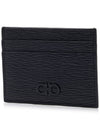 Gancini Card Wallet Black - SALVATORE FERRAGAMO - BALAAN 3