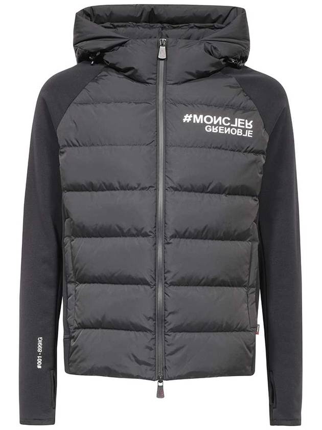 Grenoble Logo Cardigan Black - MONCLER - BALAAN 2