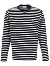 Fox Head Patch Regular Marin Long Sleeve T Shirt Navy Stripes - MAISON KITSUNE - BALAAN 2