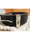 Men's Pont Neuf 35MM Leather Belt Black - LOUIS VUITTON - BALAAN 4