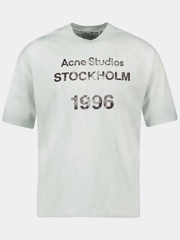 Stockholm Logo Stamp Short Sleeve T-Shirt Pale Green - ACNE STUDIOS - BALAAN 2