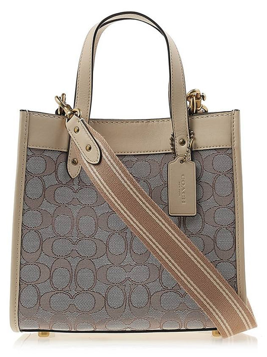 Women's Field Monogram Tote Bag CD680 STONE IVORY - COACH - BALAAN 1