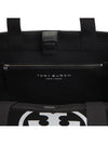 Ella Canvas Large Tote Bag Black - TORY BURCH - BALAAN 10