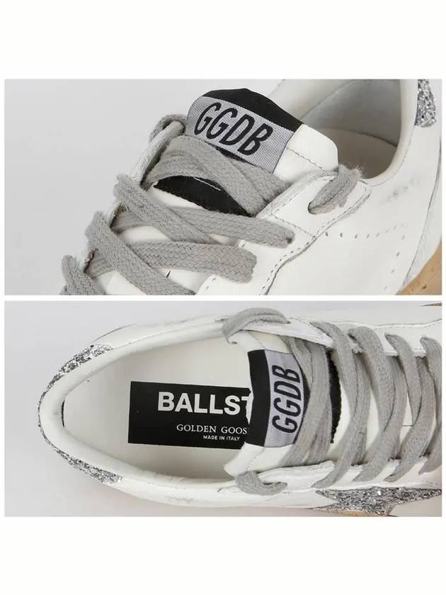 Ball Star Heel Tab Low Sneakers White Silver - GOLDEN GOOSE - BALAAN 5