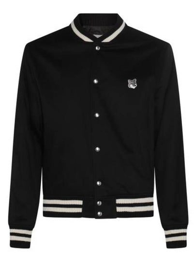 Cotton Satin Teddy Jacket Black - MAISON KITSUNE - BALAAN 2