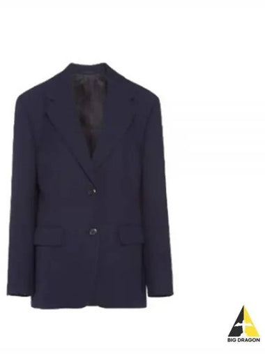 Women s Blazer Jacket Navy P563MY 10V2 - PRADA - BALAAN 1