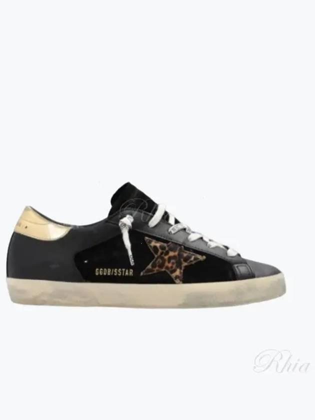 Superstar Leopard Star Low Top Sneakers Gold Black - GOLDEN GOOSE - BALAAN 2