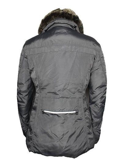 Gray Rex Trim Goose Down Padded Jacket 55 66 - PEUTEREY - BALAAN 2