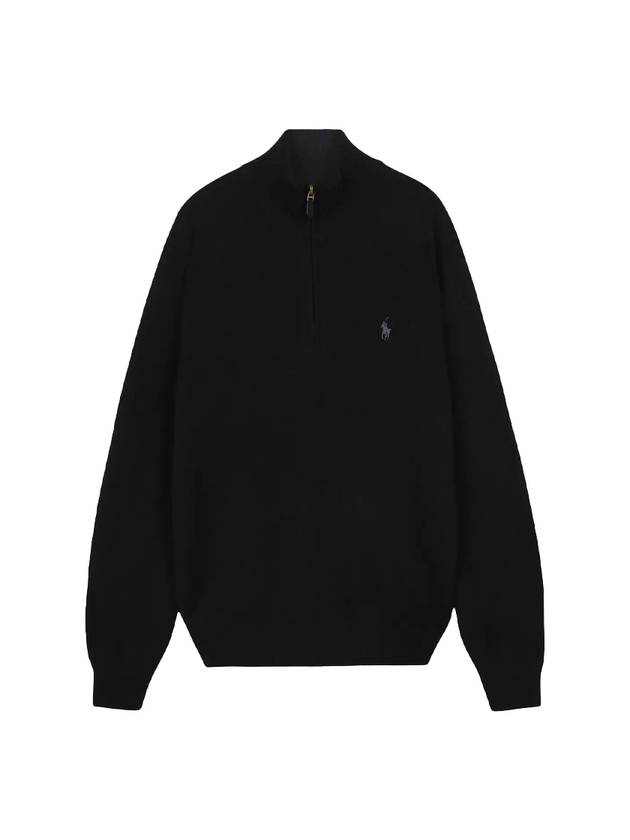 Pony Logo Half Zip-up Sweatshirt Black - POLO RALPH LAUREN - BALAAN 1