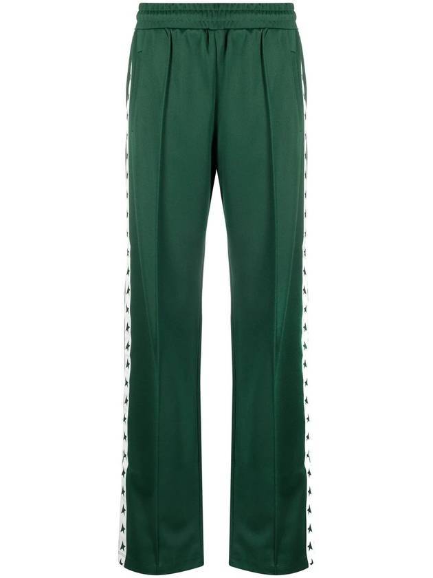 Side Star Logo Track Pants Green - GOLDEN GOOSE - BALAAN.