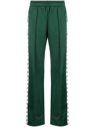 Side Star Logo Track Pants Green - GOLDEN GOOSE - BALAAN 1