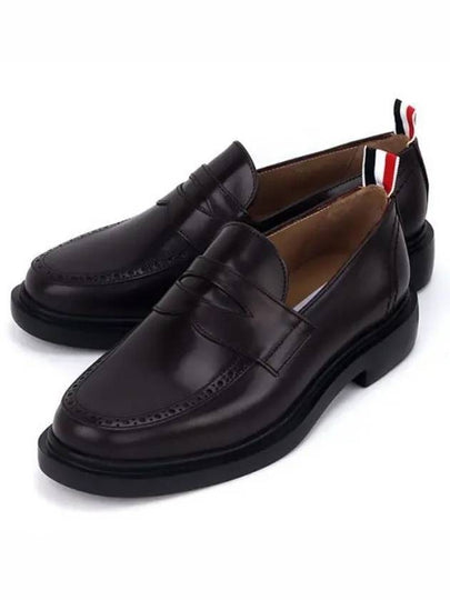 Grain Leather Penny Loafer Brown - THOM BROWNE - BALAAN 2