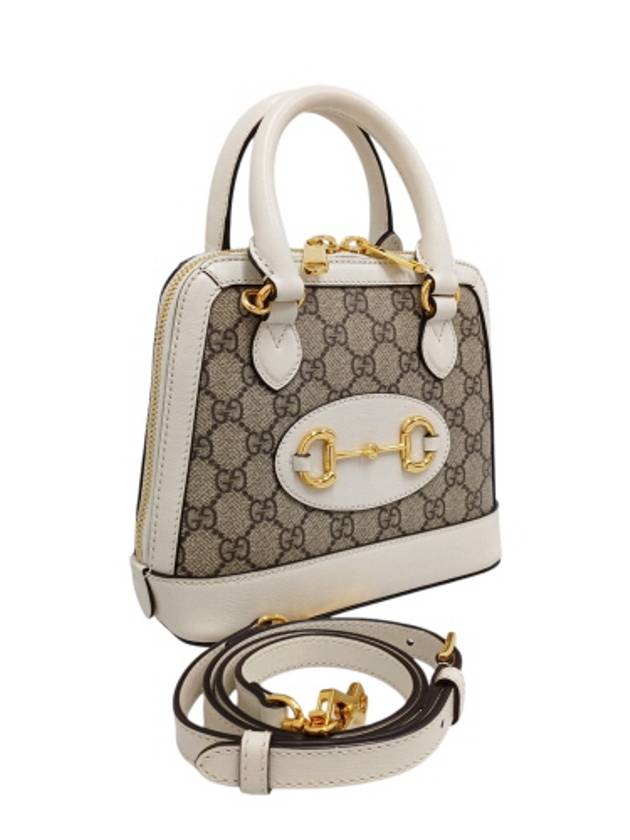 640716 Horsebit White 1955 Mini Top Handle Tote Bag Strap - GUCCI - BALAAN 2