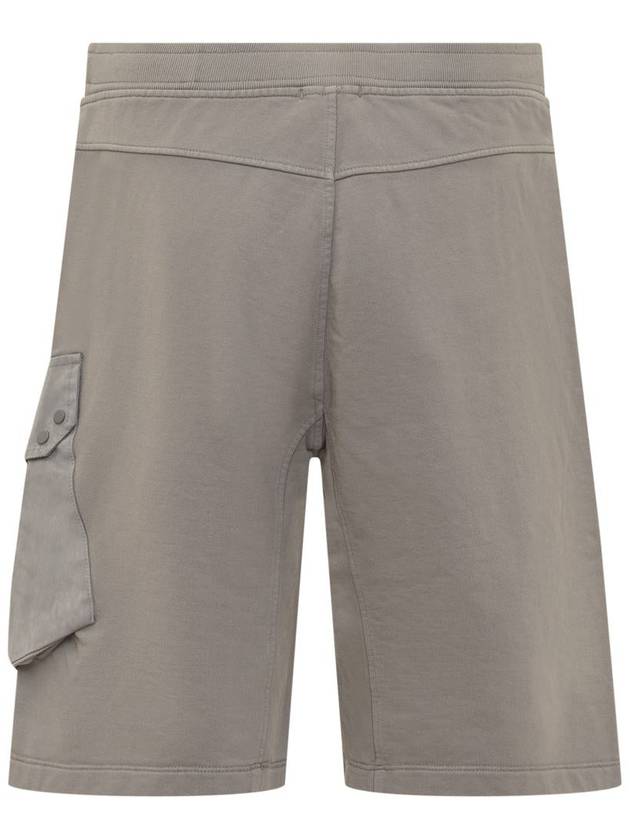 Side Flap Pocket Detail Shorts Grey - TEN C - BALAAN 3