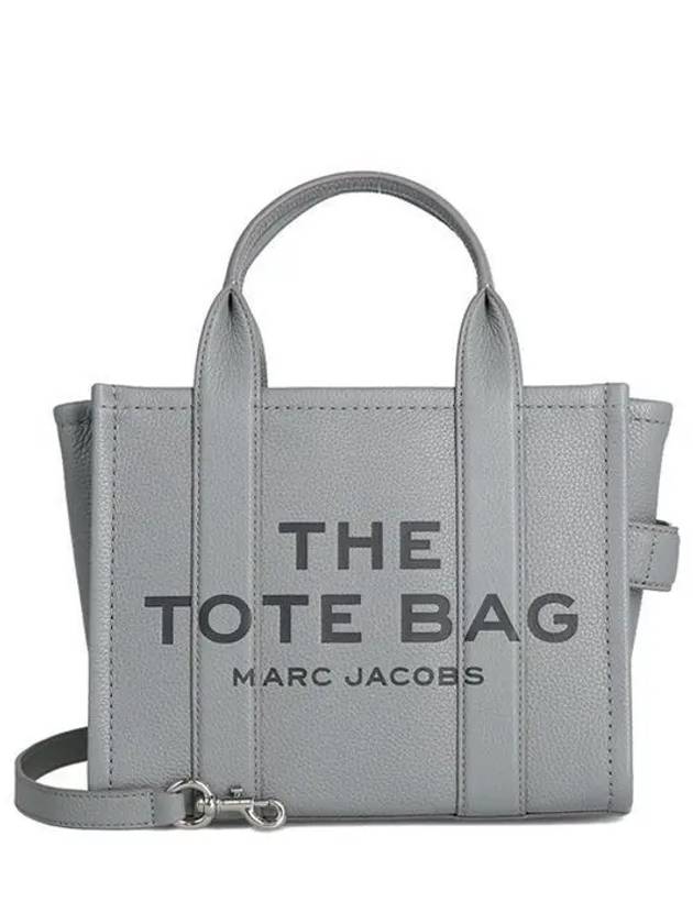 Small Leather Tote Bag Wolf Grey - MARC JACOBS - BALAAN 2